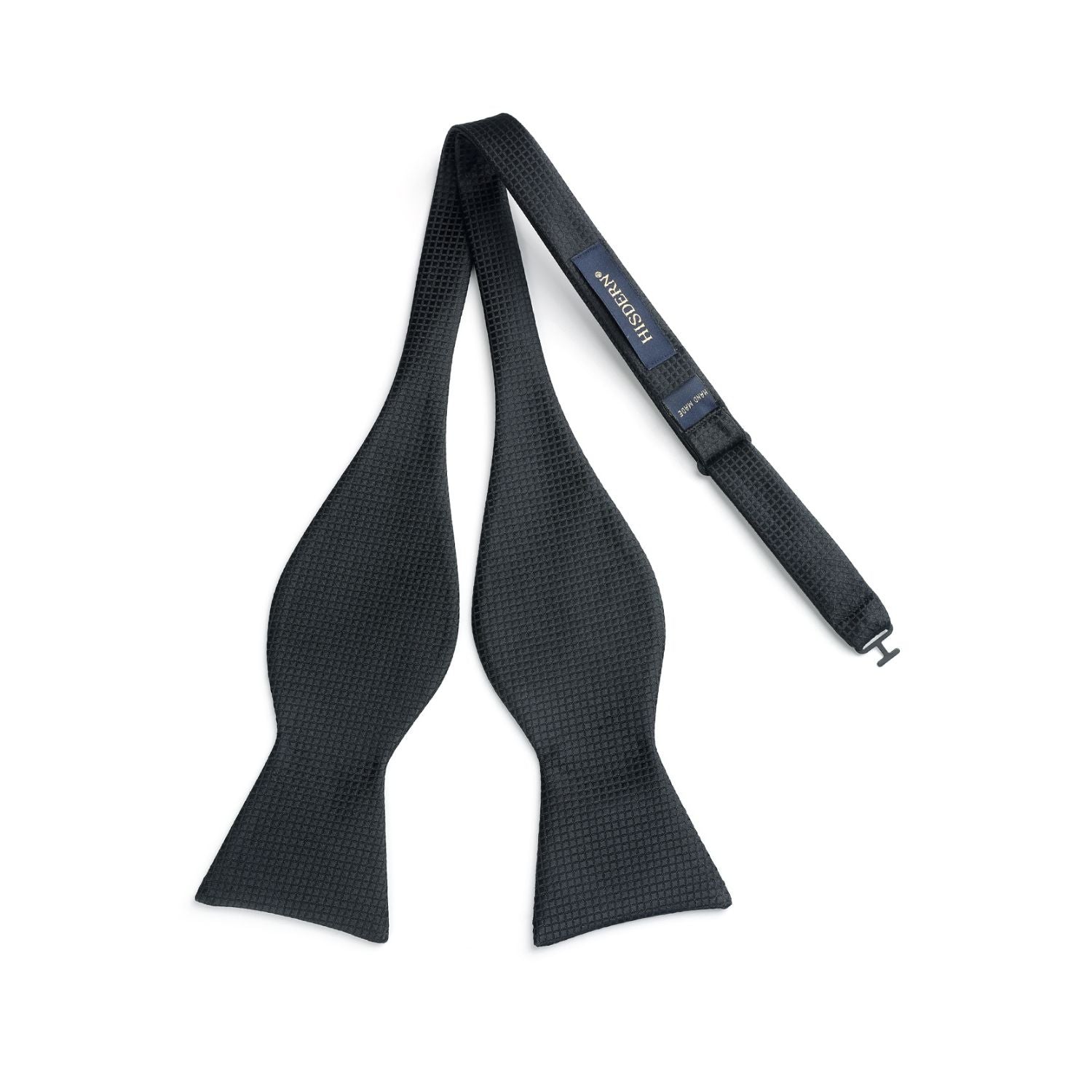 Black Plaid Bow Tie Set For Special Occasions - Image 3