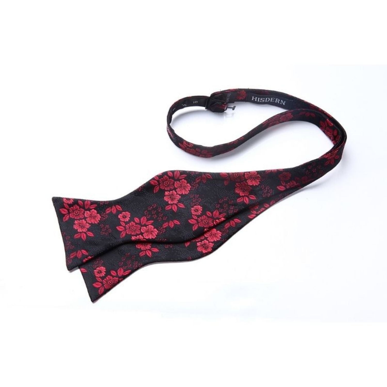Burgundy Floral Bow Tie Set Groomsmen Wedding - Image 2
