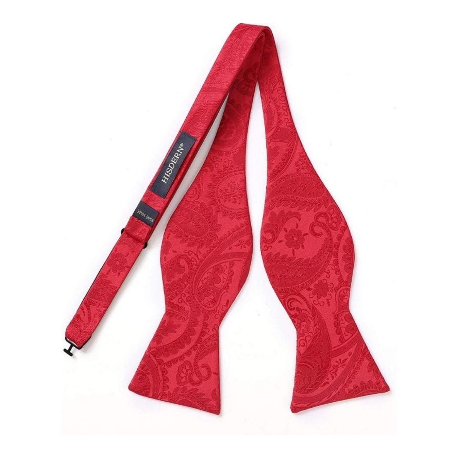 Red Paisley Bow Tie Set For Evening Wear - Image 2