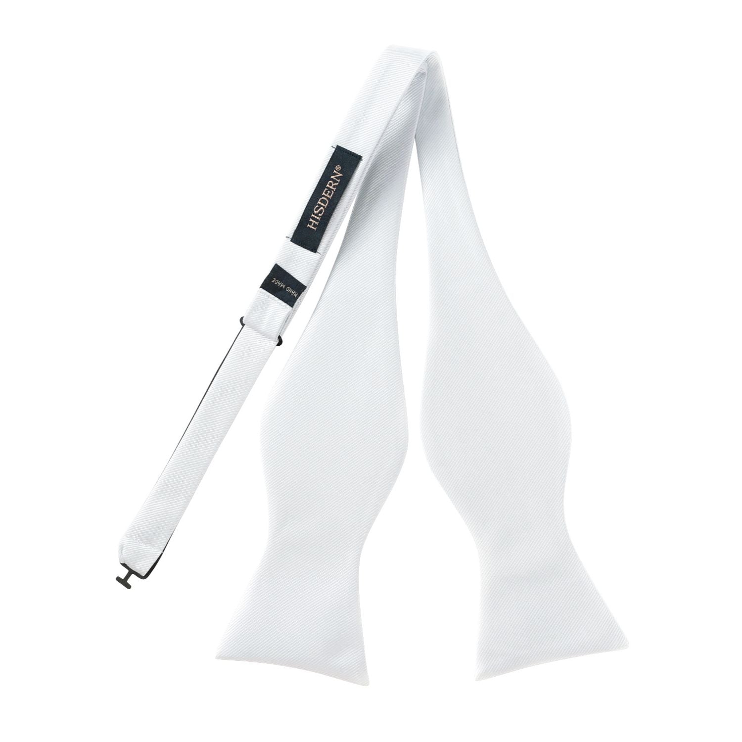 White Solid Bow Tie Accessories Set For Evening Wear - Image 3