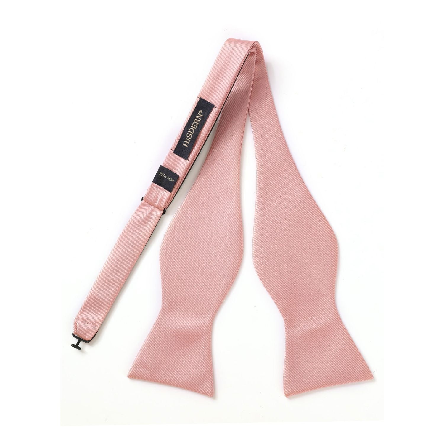 Blush Solid Bow Tie Accessories Set For Evening Wear - Image 3
