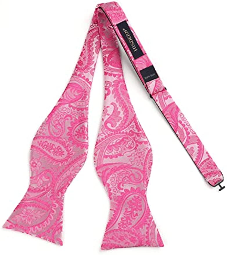 Pink Paisley Bow Tie Set For Evening Wear - Image 2