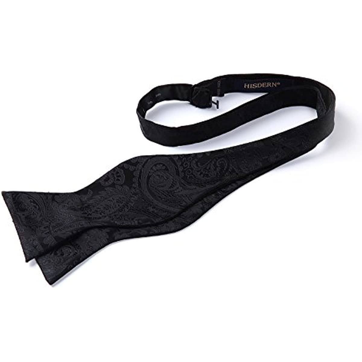 Black Paisley Bow Tie Set For Evening Wear - Image 3