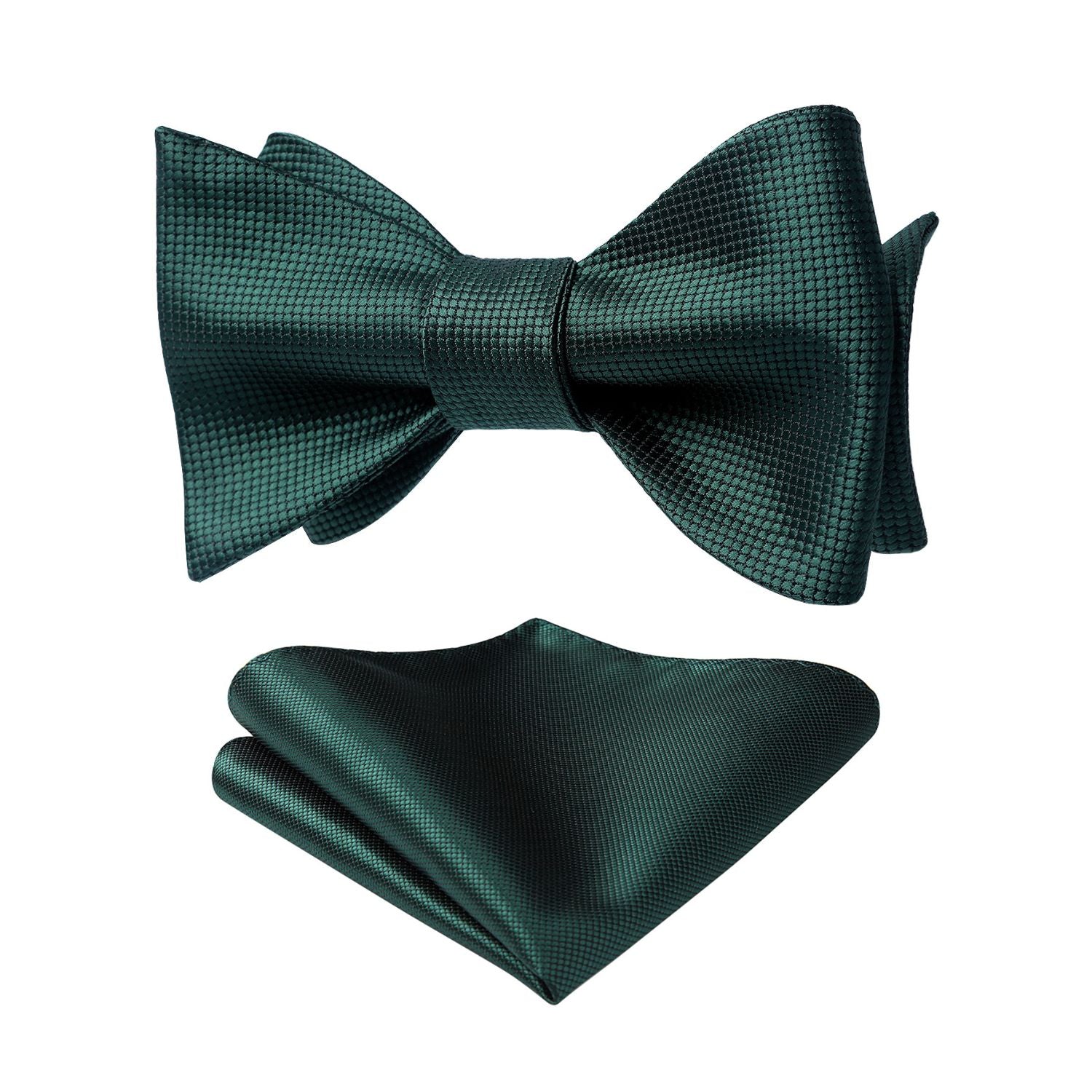 Green Plaid Bow Tie Set For Special Occasions