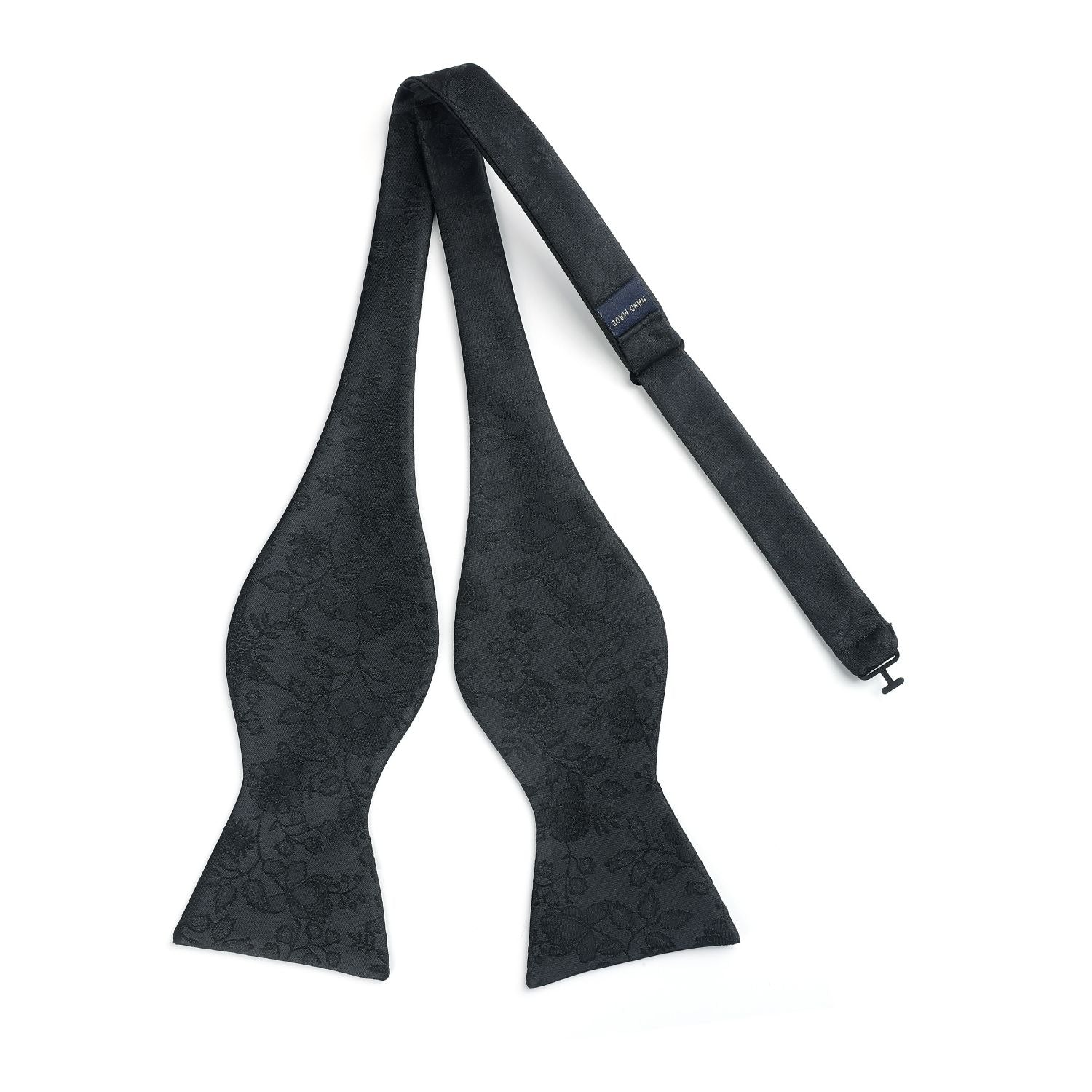 Black Floral Bow Tie Set Groomsmen Wedding - Image 3