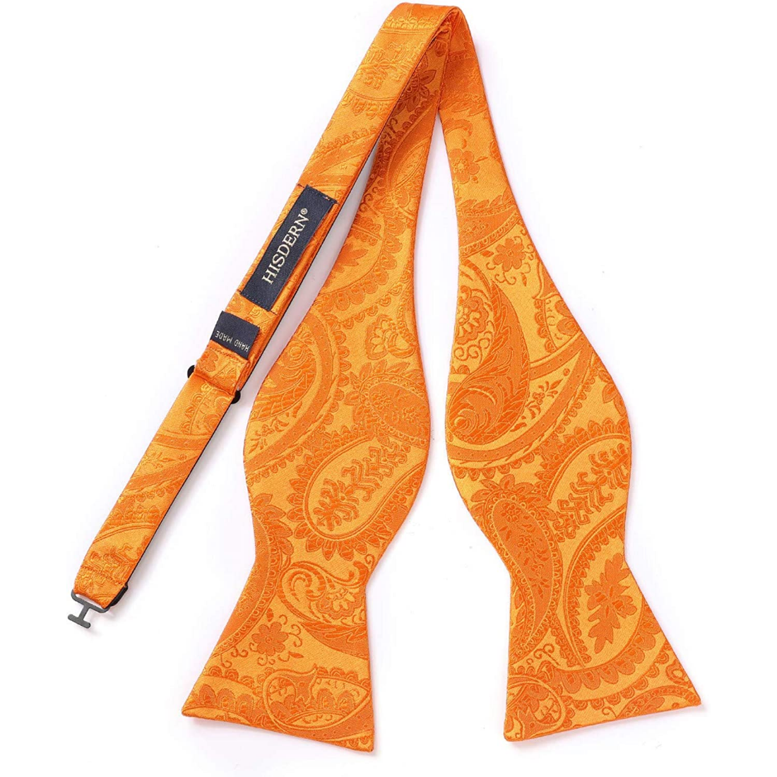 Orange Paisley Bow Tie Set For Evening Wear - Image 3