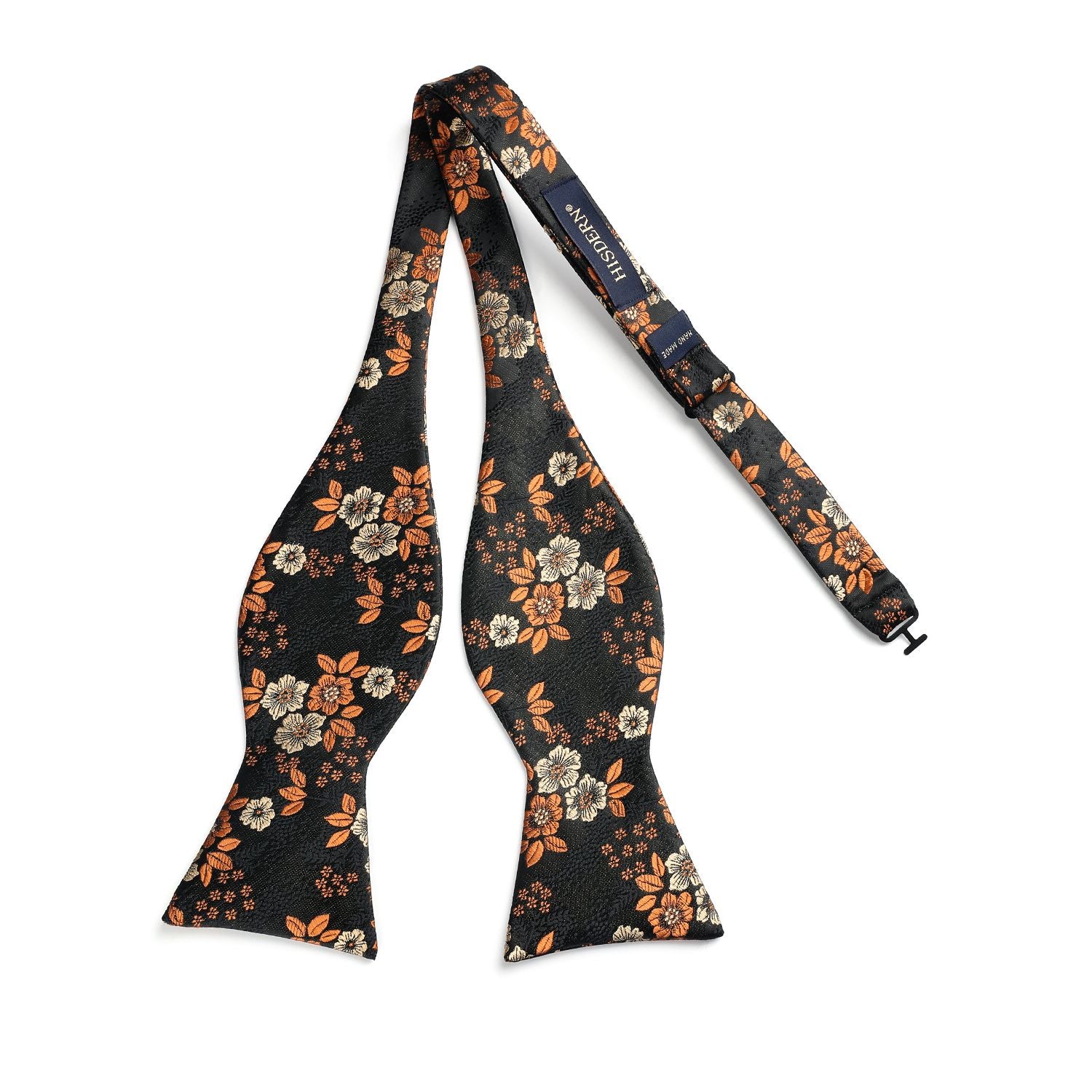 Black Floral Bow Tie Set Groomsmen Wedding - Image 3