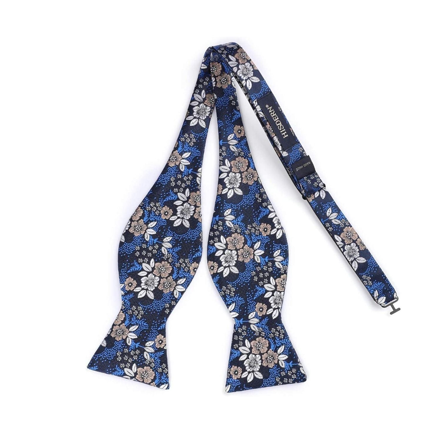 Blue White Floral Bow Tie Set Groomsmen Wedding - Image 2