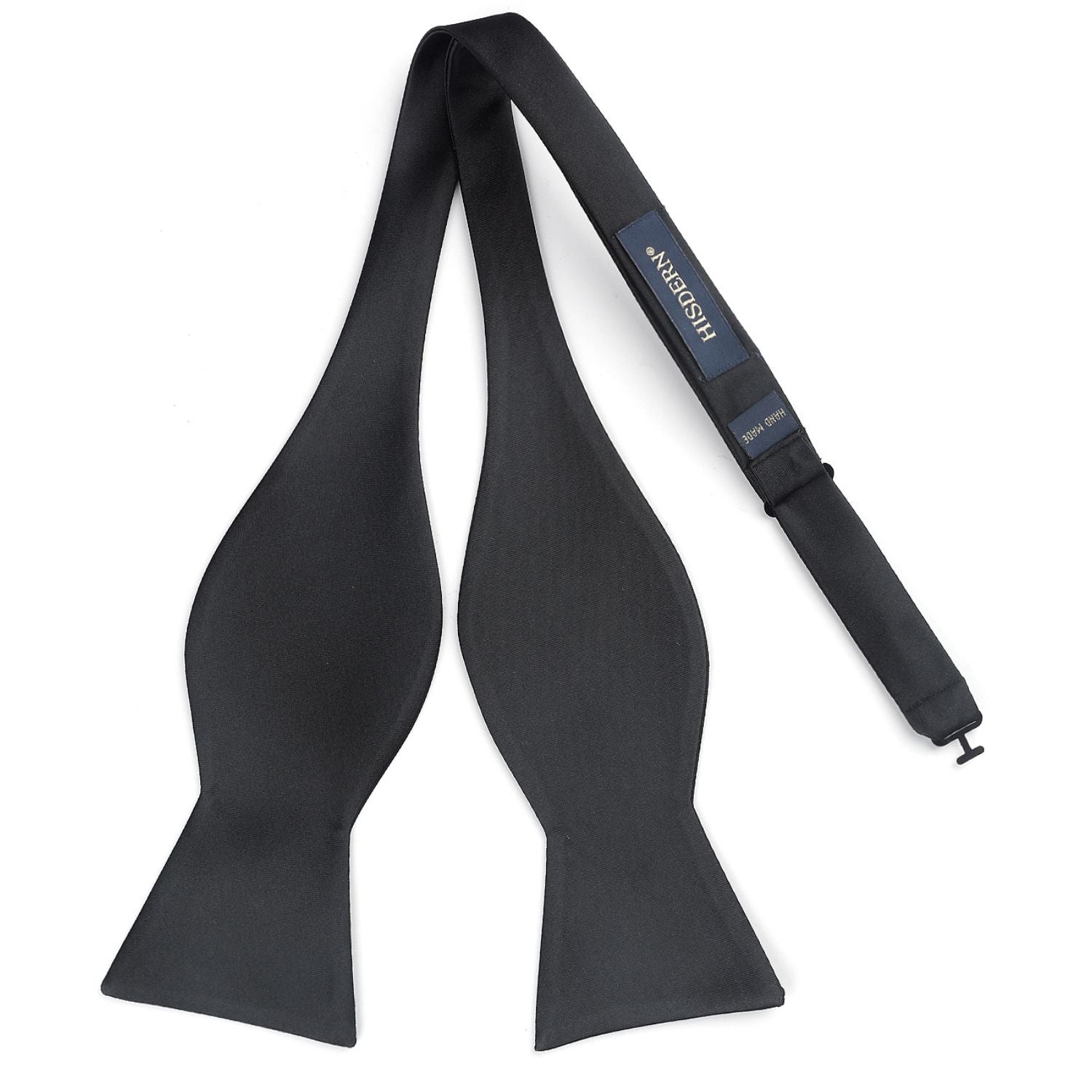 Black Solid Bow Tie Accessories Set For Evening Wear - Image 3