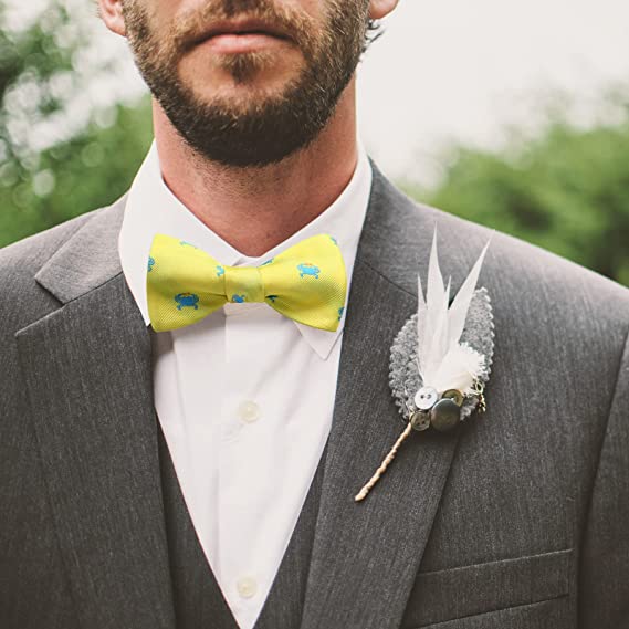Crab Yellow Animal Bow Tie Accessories Set For Party - Image 2