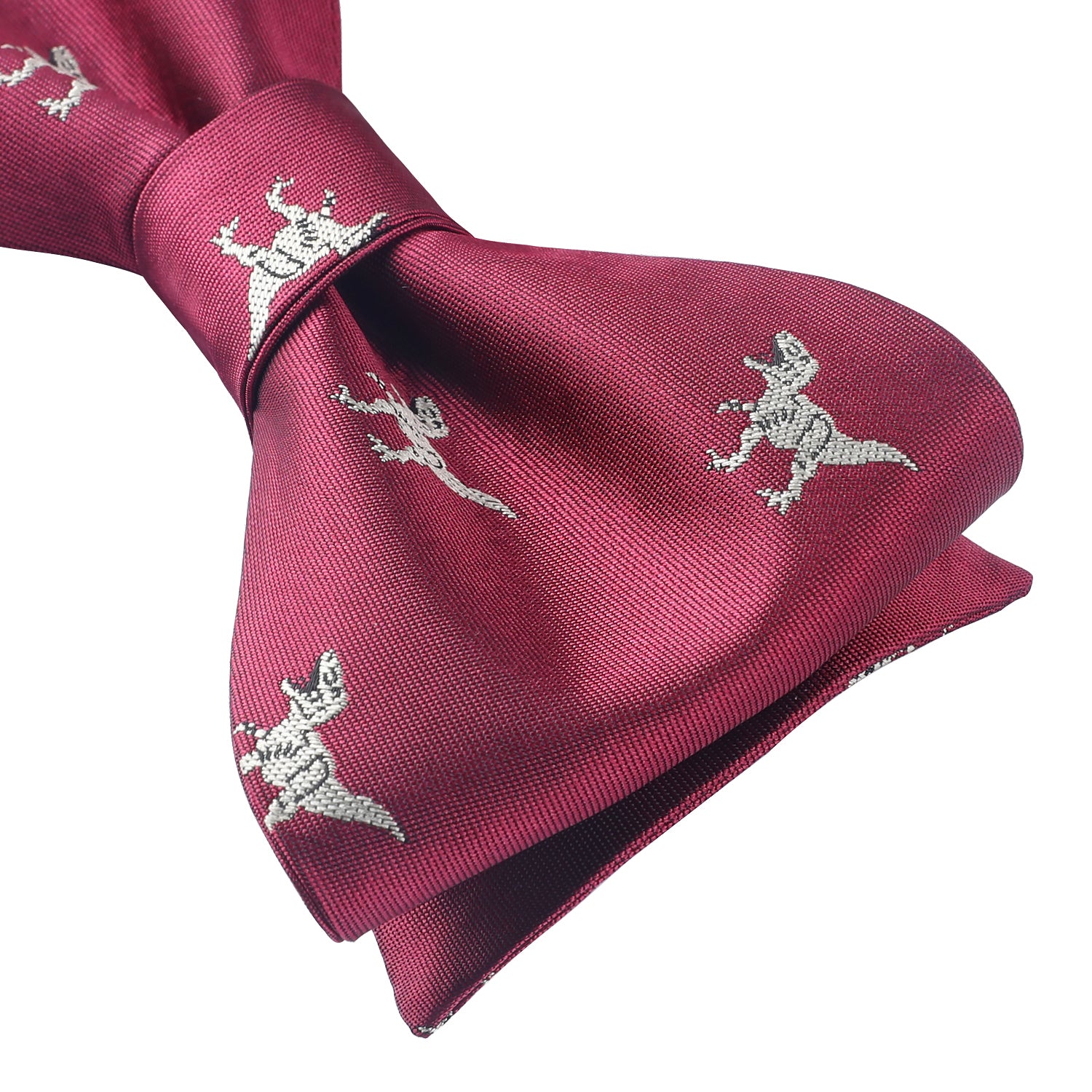 Dinasour Burgundy Animal Bow Tie Accessories Set For Party - Image 3