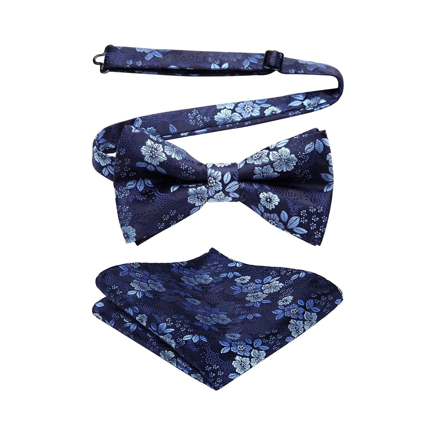 Vintage Green Paisley Pre-Tied Bow Tie Set For Wedding