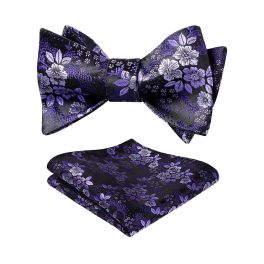 Purple And Lavender Floral Bow Tie Set Groomsmen Wedding