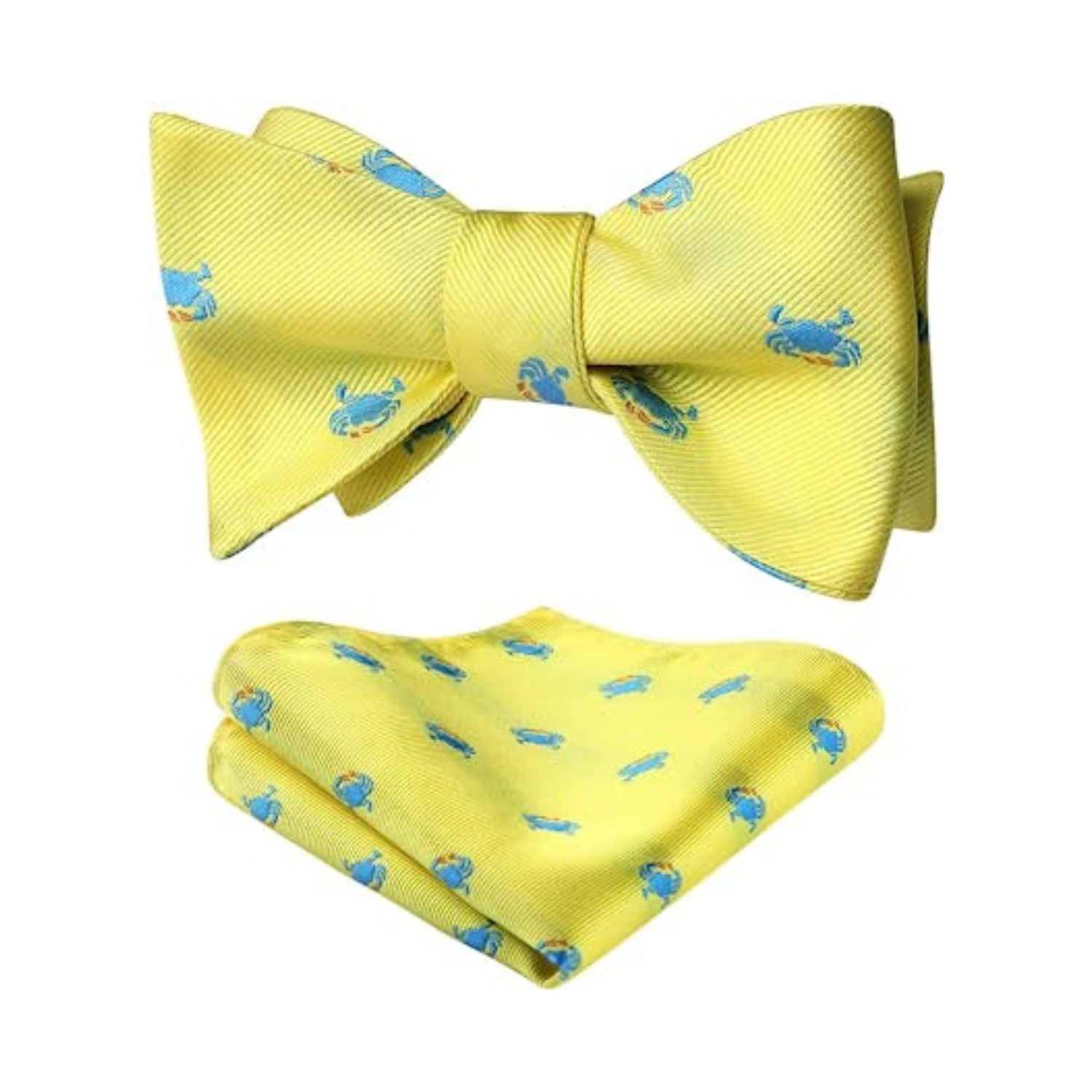 Crab Yellow Animal Bow Tie Accessories Set For Party