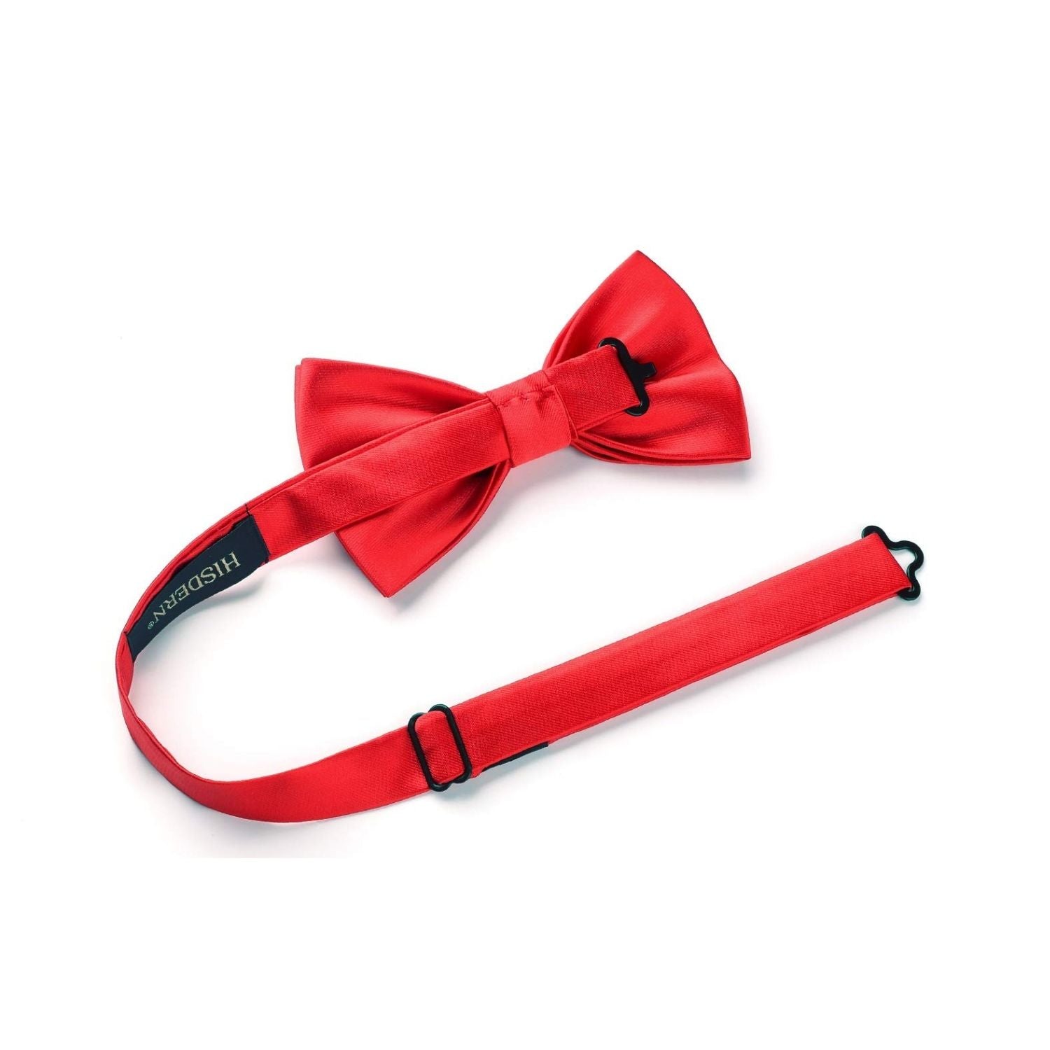 Red Solid Pre-Tied Bow Tie Accessories Set For Evening Wear - Image 3