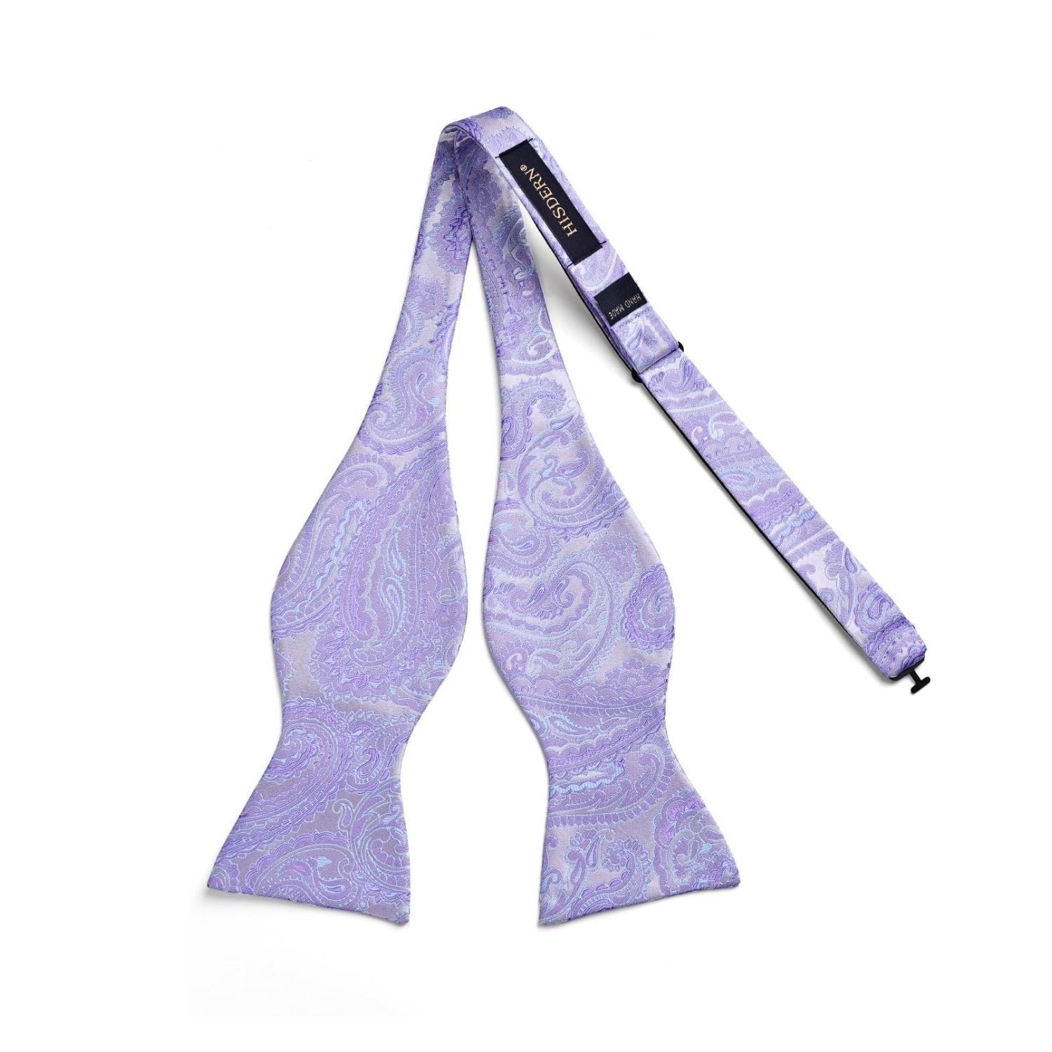 Light Purple Paisley Bow Tie Set For Evening Wear - Image 2