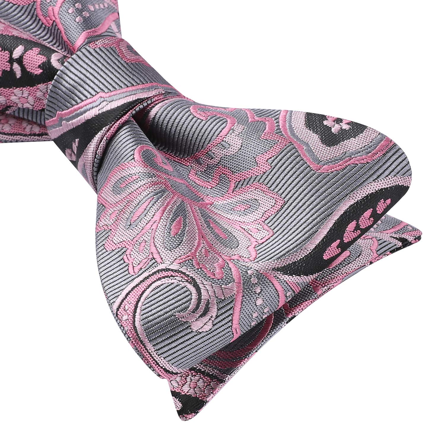Pink Paisley Bow Tie Set For Evening Wear - Image 3