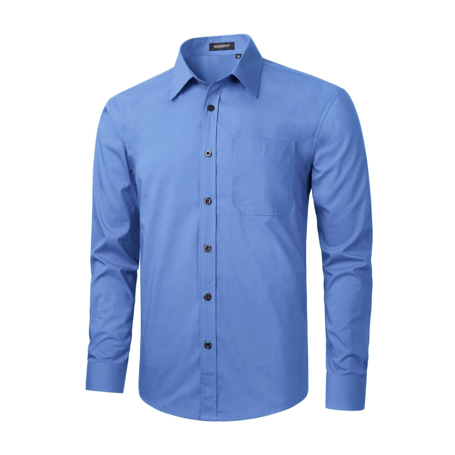 Oxford Blue Stretch Dress Shirt For Corporate Workwear