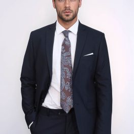 2 Buttons 2 Piece Navy Blue Men Suit