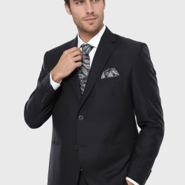 Black 4 Drop Regular Suit