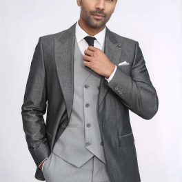 Grey Vested Suit