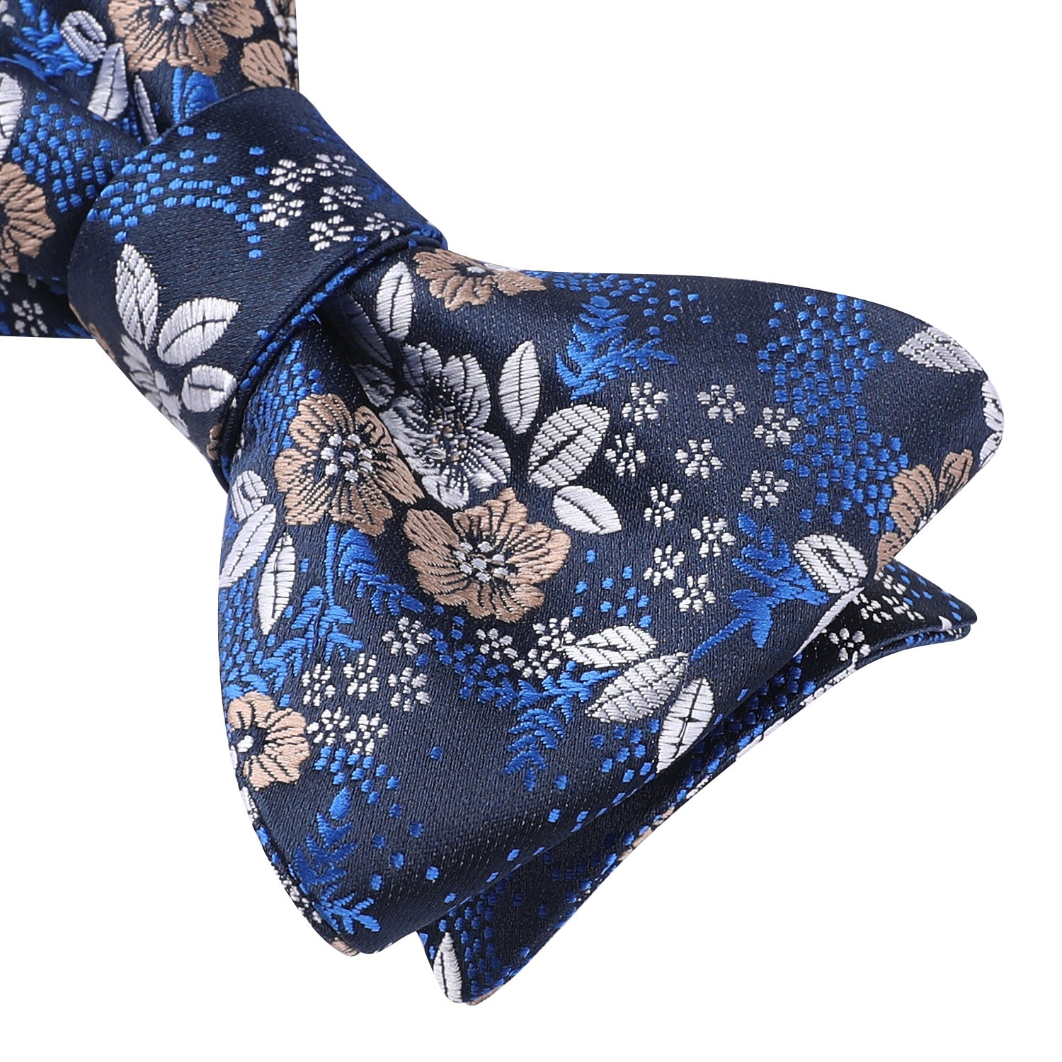 Blue White Floral Bow Tie Set Groomsmen Wedding - Image 3