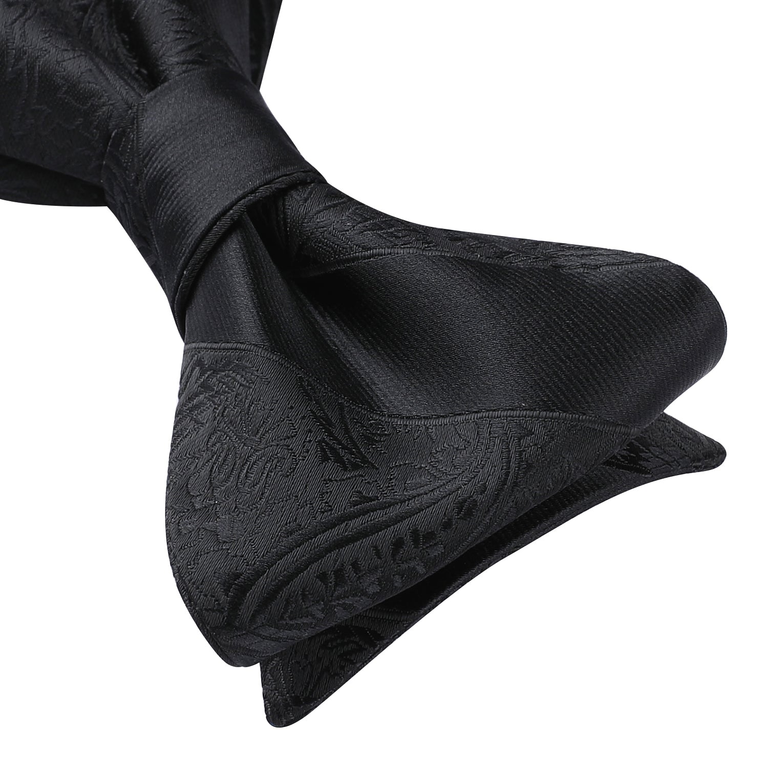 Black Paisley Bow Tie Set For Evening Wear - Image 3
