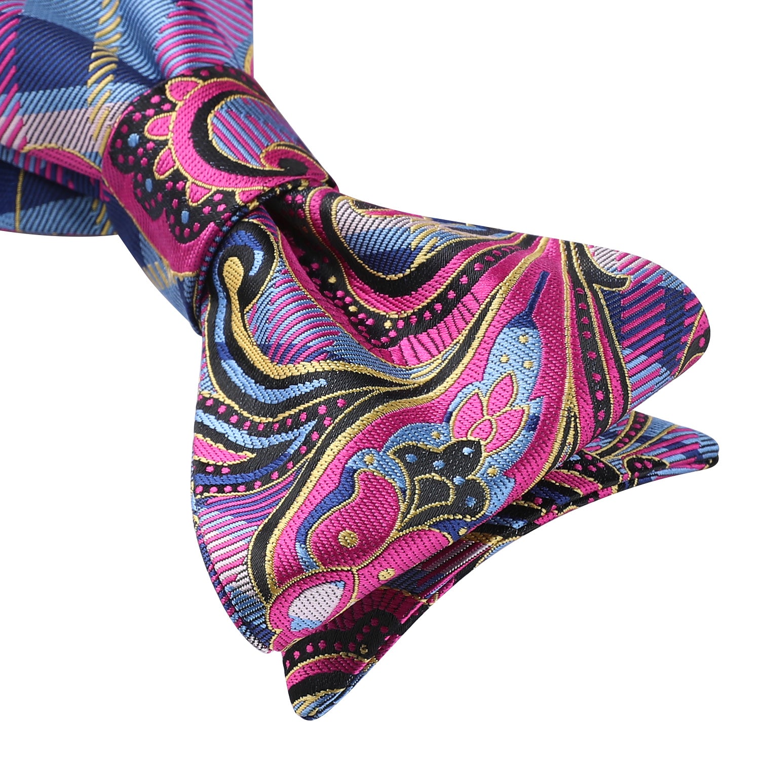 Pink Paisley Bow Tie Set For Evening Wear - Image 3